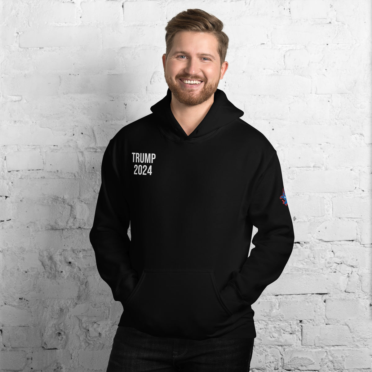Felpa Con Cappuccio Donald Trump 2024 - Unisex - Per Uomo E Donna, Slogan Della Campagna - Foto 1